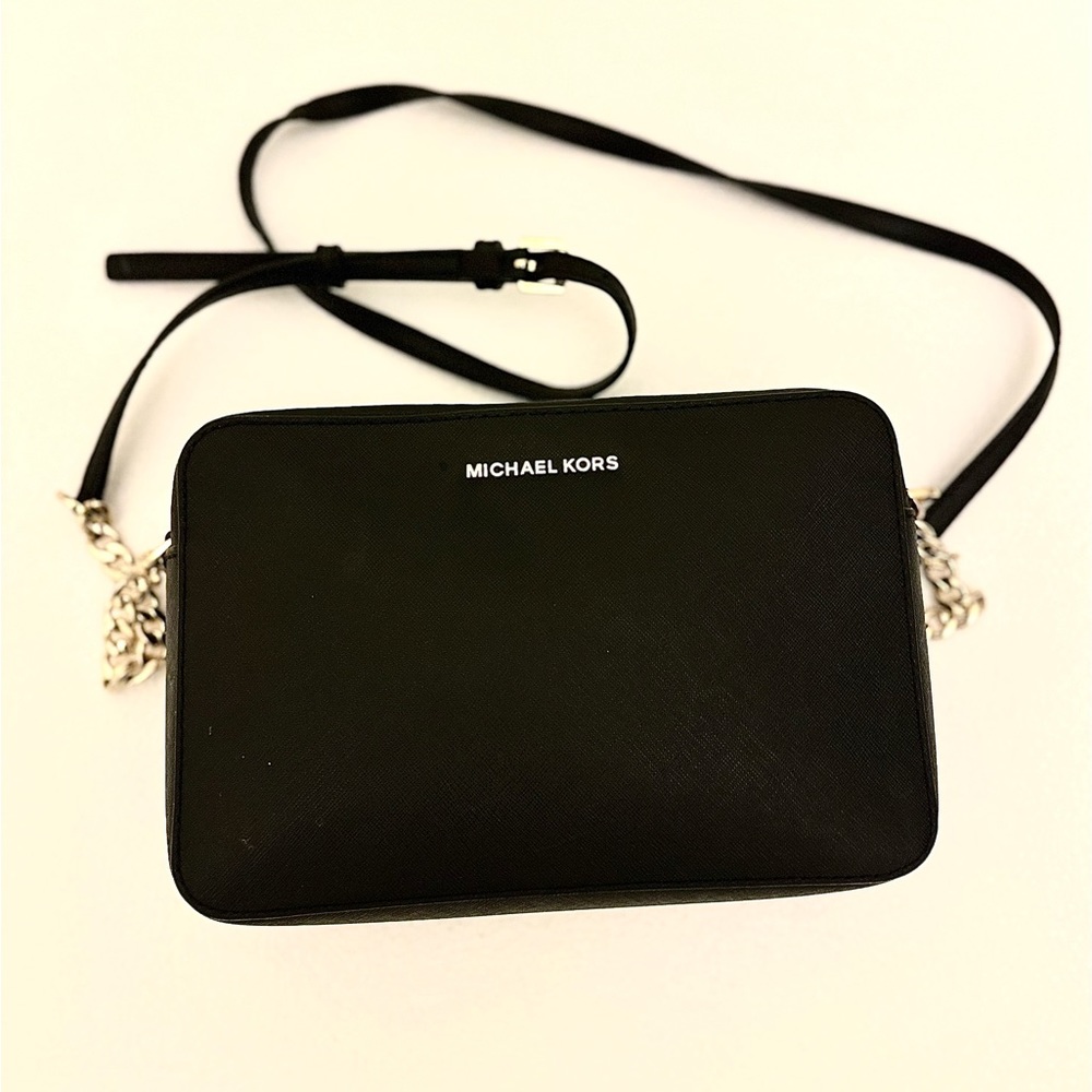Michael Kors Jet Set Large Saffiano Leather Crossbody Bag